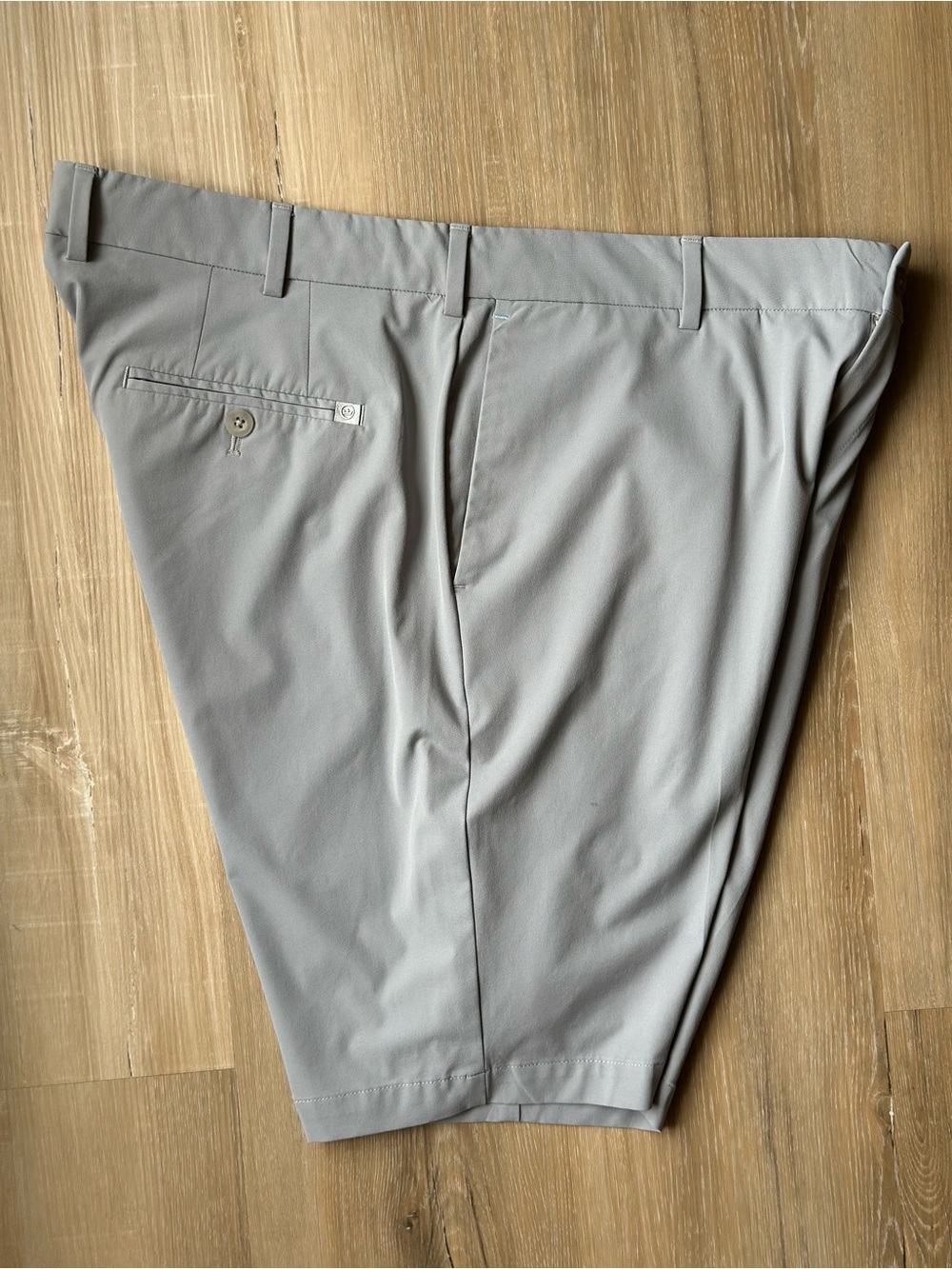 Peter Millar Crown Crafted Men's Golf Shorts 36 Gray Performance Stretch